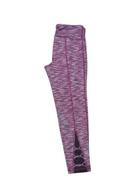 Ideology Space Dye Cutout Mesh Athletic Leggings - Size Medium